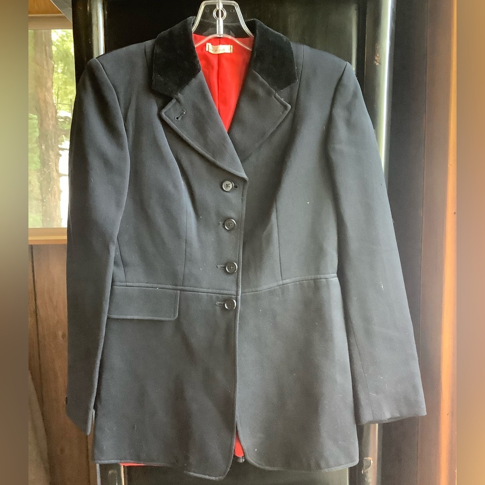 Harry Hall Riding Coat With Velvet Collar Black